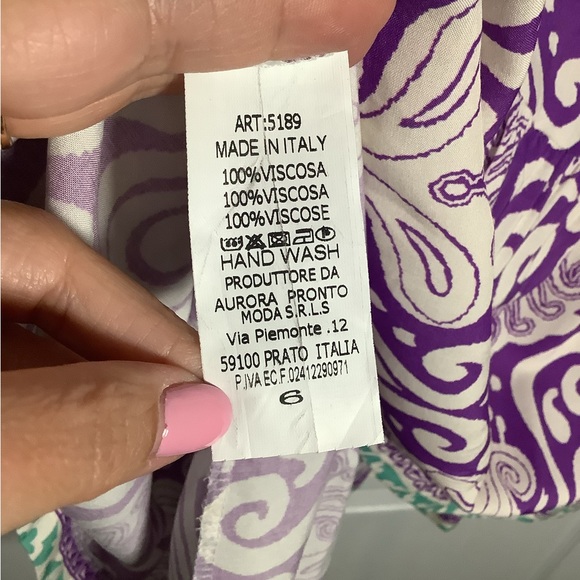 NWT Babydoll boho flowy mini dress made in Italy - Picture 11 of 11